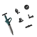 Verstellbarer Luftdruck-Rohr-Entstopfer, 8 kPa, 3 Aufsätze für WC, Waschbecken, Duschablauf, Wartung, Waschbecken, Kolben