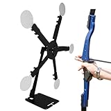 Rotierendes Zielspiel,Outdoor Bewegliche Zielscheiben - Tragbar Automatisch Zurücksetzend Einstellbar Magnetisch Fünf Riesenrad Trainingsgerät,Für Garten Frauen Männer Outdoor