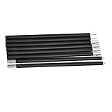Verstellbare Planenstangen, leichte Outdoor-Aluminium-Zeltstangen, Mattschwarz, 2,4 m, Camping