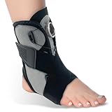 VEGOATY Sprunggelenkbandage, Verstellbare Knöchelbandage Knöchelstütze mit Knauf Stark Stabilisierung Knöchelbandagen für Rechts Links für Verstauchte Knöchel, Sehnenentzündung, Fersensporn