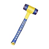 Doppelkopf-Installationshammer, Gummihammer, abnehmbarer Gummigriff, Handwerkzeug für Installationshammer