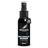 BIGWAVE Brillenreiniger zur streifenreien und schonenden Reinigung von allen Brillengläsern ohne Alkohol – 60ml Premium Brillenreinigungsspray auch perfekt für Sportbrillen, iPhones oder Laptops.