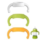Babyflaschen Griffe, Flaschengriff Halter, Baby Flaschengriffe Silikon, Weithals Babyflaschengriffe, Weiche Baby Silikon Flaschengriffe zum Greifen von Kleinen Babys, Passend für Meisten Babyflaschen