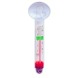 Fischaquarium Flüssigkeit im Glas Typ Rohrform Temperaturmessgerät Wetten Er Schmeckt (White, One Size)