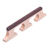 Beaupretty Banjo Bridge Ersatz Ahornholz Dreibeinige Holzbrücke Banjo Zubehör Stabil Langlebig Installieren für Saiteninstrumente