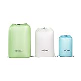 Packbeutel 3er-Set (5l / 15l / 20l) Tatonka SQZY Dry Bag Set - Ultraleichte Stausäcke mit Rollverschluss und wasserdicht getapten Nähten - ideal zum Sortieren des Reisegepäcks - PFC-frei