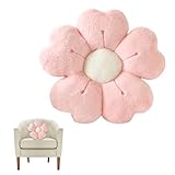 Calkkrer Blumenförmiges Plüsch-Sitzkissen, Tatami-Bodenkissen für Kinderzimmer und Wohnzimmer, Perfekt für Sofa und Dekoration, Dopeamine-Design, 35cm x 35cm