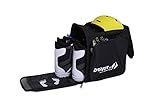 Driver13 ® Skistiefelrucksack mit Helmfach + Skischuhrucksack mit Helmfach für Hart + Snowboard Boot + Inliner + Bootbag Tasche schwarz