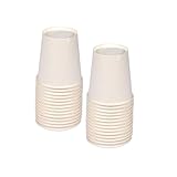 Homéa, Set mit 100 Pappbechern, 20 cl, Weiß