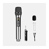 Mikrofone Fachmann FM dynamisches Mikrofon UHF. Metall-Handheld Karaoke Mic mit Wiederaufladbare Empfänger für Singen, Party, Hochzeit, DJ, Rede karaoke mikrofon (Quantity : One)