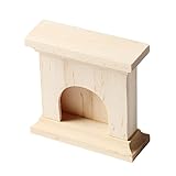 KOMBIUDA Mini -Kamin für kinderspielzeug Toy spielzeuge eincremehilfe Dekoration Modellbau Decor dollhaus Fantasie playmobilhaus dekoratives Modell Mini-Verzierung Beige