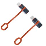 2Stück Lightning auf USB C Adapter 36W Schnelles Laden (Nicht für Audio/OTG/Apple Pencil) Handy-Laptop Datenübertragung, Anti-Verlust-Schlaufe, Lightning USB C Adapter für iPhone16 15 Pro/MAX Samsung