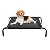 Raypontia Hundebett Erhöht - Welpen Atmungsaktive Liege | Haustier Ruheplatz Gitterbett Für Warmes Wetter Camping Reisen Balkon Terrasse Innen Außen