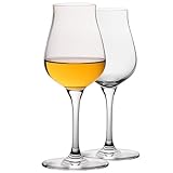 IMPERIAL Nosing Glas 110ml Tastinglas für Whisky & Cognac Whiskeyglas aus Crystalline Glas Set 2 Stück Spülmaschinenfest