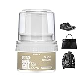 Schuhcreme schwarz - Schuhcreme für Lederschuhe, hochglanz mit Applikator, Schuhpflegeprodukte für Lederstiefel, Ledermäntel, Ledersitze