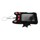 POPETPOP Plüsch Kartenhalter Schlüsselanhänger mit Flügelmotiv Weicher Ausweishalter für Fotos und Kreditkarten Tragbarer Kartenschutzhülle für Schule Reisen und Fans