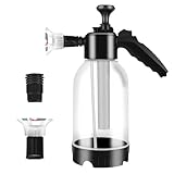 Schaumsprüher Auto 2L Drucksprühflasche Auto Sprühflasche mit 2 Düsentypen & Überdruckventil, Pumpsprühflasche Sprühschaumreiniger für Autowäsche, Gartenarbeit, Haus, Haustierpflege