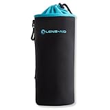 LENS-AID Neopren Objektivbeutel mit Fleece-Fütterung als Set oder einzeln, Objektivtasche oder Köcher als Schutz für Objektiv, Blitz, Monitor, Kamera-Zubehör - XXL