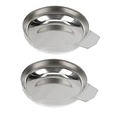 Amosfun 2 Stück Elektronische Metall Wägebecher Mini Waagen Mit Tablett Rack Präzisionswaagen Für Zuhause Ideal Für Küchenbedarf Schmuck Kräuter Und Mehr