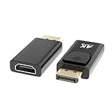 2 Stücke Displayport auf HDMI,4K DP auf HDMI,HDMI Displayport Adapter,HDMI zu Displayport,Adapter Displayport auf Hdmi,Displayport auf HDMI Adapter,DP auf HDMI Adapter für Dell,Lenovo,HP,GPU,AMD