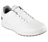 Skechers Herren Pivot Spikeless Golfschuh, Weiß/Grau, 43.5 EU
