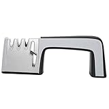 FLEXMAN 4 in 1 Messerschärfer, Dreifache Schärfrillen, Worksharp Messerschärfer, 4 Stufiger Messerschärfer Hilft bei der Reparatur von Küchenmessern, Obstmessern, Kochmessern