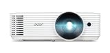 Acer H5386BDKi DLP-Beamer (HD Ready (1.280 x 720 Pixel) 4.500 ANSI Lumen, 20.000:1 Kontrast, 3D, Keystone, 1x 3 Watt Lautsprecher, HDMI (HDCP)) Home Cinema, weiss