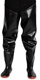 Watstiefel 80 Cm/31,5 Zoll Angel-Hüftstiefel, rutschfeste Gummi-Winter-Warmstiefel,Wathose Damen,Jagd Wathosen,Fischerhose,Fischteich Anglerhose,Atmungsaktive Langlebig,Outdoor-Aktivitäten A,39
