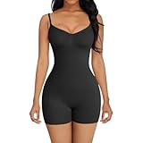 Shapewear für Damen Body Bauchweg, Body Damen Shaper, Dicht Bodysuit Women, Hohe Qualität Shaping Body Damen, Shapewear Tank Top Jumpsuit Figurformender Taillenmieder Miederbody-L