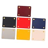 Gadpiparty 1 Satz Lederhandschuhe Griffabdeckung Für Handtaschen Handtaschengriffschutz Griffabdeckung Für Tasche Taschengriffabdeckung Gepäckband Gepäckgriffschutz Faltbar Bote Pu-Leder 7st