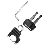 GALPADA Fahrrad Helm Schloss Aluminiumlegierung Mini Diebstahlschutz Outdoor Sicherheits Bügelschloss Kompakt Wetterfest Leicht Tragbar Passend Für Helm und Bike