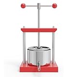 SQUEEZE master 1,6 Gallonen/6 Liter Obstpresse Obst Wein Edelstahl Presse, Pressung für Trauben, Obst, Fleisch, Herbs,Fett, Gemüse Käseherstellung