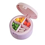 Pillendose, Pillen-Organizer für Reisen - Box für tägliche Medikamente mit faltbarem Wasserbecher, tragbare kleine Taschen für Nahrungsergänzungsmittel, Aufbewahrung von Taschen