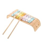 PartyKindom Montessori Metallophon Xylophon Glockenspiel aus Aluminiumlegierung und Holz Langlebiges Musikinstrument für Klare Klangqualität Pädagogisches Percussion für Frühkindliche
