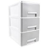 ELAYARD Drei schichten Kunststoff Schubladenbox Schreibtisch Organizer Robuste Aufbewahrung Büro Dokumentenbox Praktisch Leicht Stapelbar