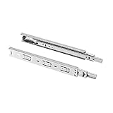MS Beschläge Vollauszüge 1 Paar Schubladenauszüge Schubkastenschiene Schubladenschiene 35mm Höhe Teleskopauszug Kugelführung (250mm)