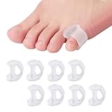 Zehentrenner Zehenspreizer kleiner zeh Zehenstrecker toe spacer - 8PCS zehenspreizer hallux valgus für Vermeiden Überlappende Zehen und Schützen Zehen (white)