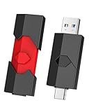 Vansuny 2 Stück USB C Stick 64GB 3.0, 2er Pack Dual USB Stick 64GB USB A + USB C Stick, Type C OTG für iPhone 15/Smartphone/Tablet Mac/Computer