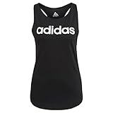 adidas Damen Essentials Loose Logo Tank Top, Black / White, S