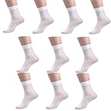TOWARDSNAN Herren Crew Socken Ultradünne Highs Knöchel Herren Baumwoll Kleid Kurze Athletische Weiche Mittelkalb Mittelkalbsocken