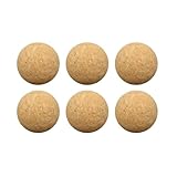 Alasum 6st Tischkicker Ball Heller Fußball Kinderspielzeug Schwebender Fußball Kinderspiele Fußballtisch Zappelspielzeug Stiller Fußball Offizielle Kickerbälle Mini-kickerbälle Hölzern