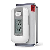 PANACARE Oberarm Blutdruckmessgeräte One Piece, Tragbare Automatisches Blutdruckmonitor All in One Eingebaute Batterie/Arrhythmie Reminder/23-36cm breite Manschette, Digitales Blutdruckmessgerät