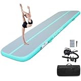 Air Matte Track, Gymnastikmatte 3/4/5/6m Turnmatte Aufblasbar Tumbling Matten mit Pumpe Trainingsmatte Fitnessmatte Yogamatte für Zuhause Outdoor