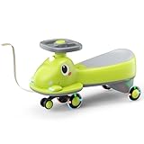 Rutschauto – Dinosaurierform, Anti-Dumping, leuchtende Reifen, Musiksystem, mit Stauraum Kinderfahrzeug, Rutschfahrzeug, Babyrutscher, Spielzeug ab 18 Monaten
