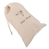 MOTHNUR Leichter Langlebiger Leinensack mit Kordelzug Tragbare Haartrockner Aufbewahrungstasche für Reise und Alltag Vielseitige Robuste Aufbewahrungslösung Beige