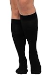 Ulla Popken Damen Mikrofaser-Kniestrümpfe, 40den Strümpfe, Schwarz, Einheitsgröße