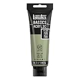 Liquitex 8870079 Basics Acrylfarbe Graugrün – 118ml Tube, lichtecht, mittlere Viskosität, seidenglänzend, monopigmentiert, Archivqualität