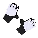 Halbfinger Radsporthandschuhe, Stoßdämpferfahrradhandschuhe Hohe Elastische Atmungsaktive für Road Mountainbike (M)