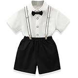 Jungen Business Anzüge Mantel Kinder Gentleman Formelle Kleidung Elegant Anzüge & Sakkos für Jungen Baby Sets Schwarzes T Shirt Kinder Gentlemen Anzug Set Weiß Knopfleiste Hemd Mit Schleife Fliege