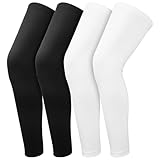 2 Paar Beinlinge Radsport Herren, Leg Sleeve Kompressions Beinlinge Herren Lange Sonnenschutz Arm Sleeves Beinärmel Beinlinges Damen Radsport Kniewärmer Fahrrad für Männer Frauen Laufen Basketball(L)